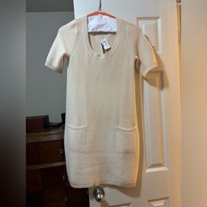 Ivory sweater dress